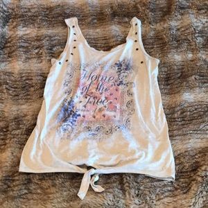 “HOME OF THE FREE BECAUSE OF THE BRAVE” Tank